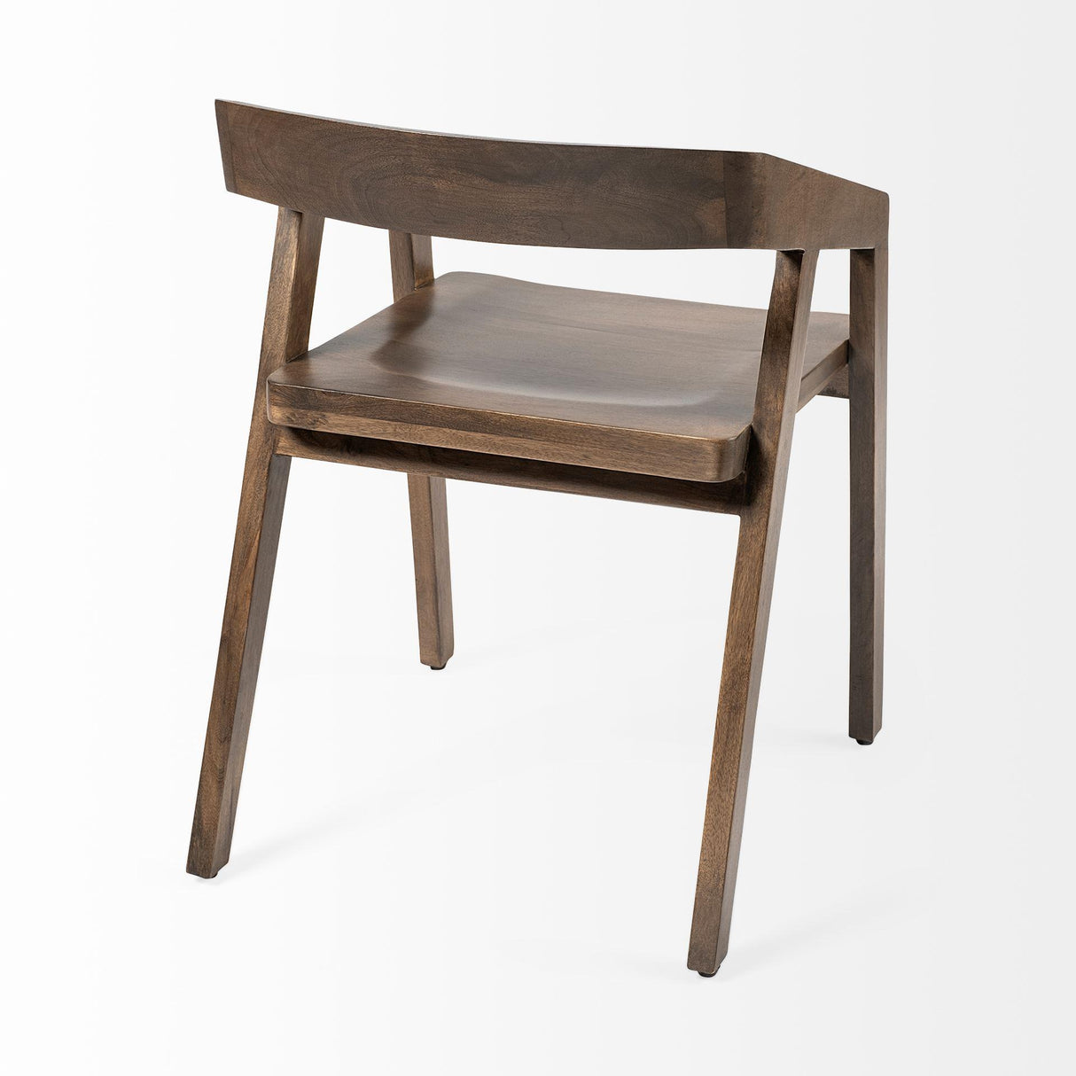 Mercana Nicholas I Onyx Brown Solid Wood Dining Chair