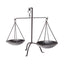 Mercana Adilah 16L x 10W Black Metal Vintage Inspired Weighing Scale