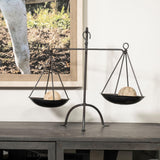 Mercana Adilah 16L x 10W Black Metal Vintage Inspired Weighing Scale