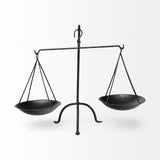 Mercana Adilah 16L x 10W Black Metal Vintage Inspired Weighing Scale