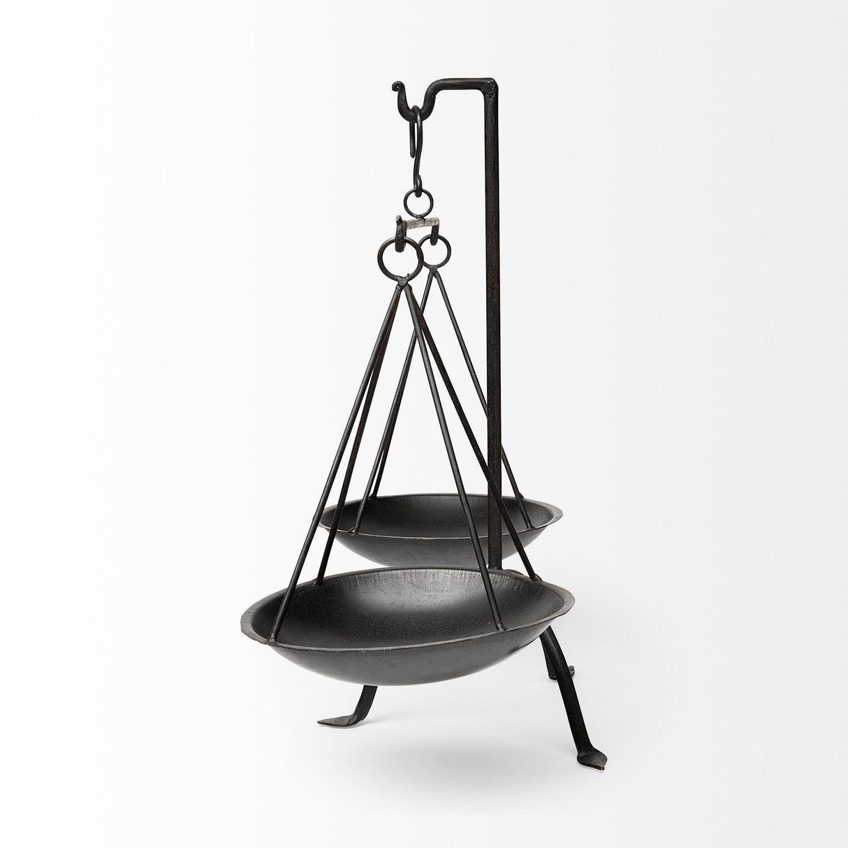 Mercana Adilah 16L x 10W Black Metal Vintage Inspired Weighing Scale