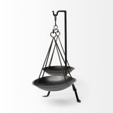 Mercana Adilah 16L x 10W Black Metal Vintage Inspired Weighing Scale