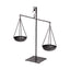 Mercana Ellis 10L x 4W Black Metal Vintage Inspired Weighing Scale