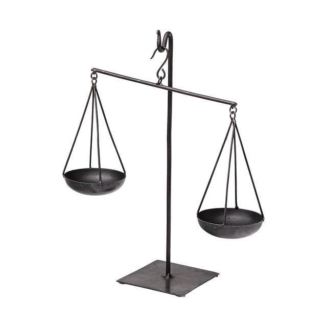 Mercana Ellis 10L x 4W Black Metal Vintage Inspired Weighing Scale