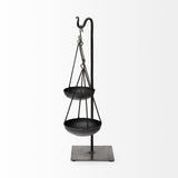 Mercana Ellis 10L x 4W Black Metal Vintage Inspired Weighing Scale