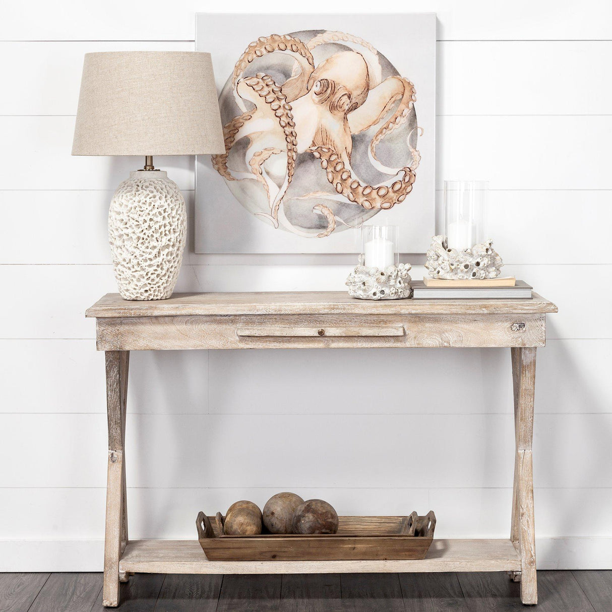 Mercana Carrick (Set of 3) Natural Wood Decorative Spheres
