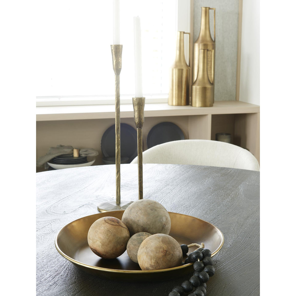 Mercana Carrick (Set of 3) Natural Wood Decorative Spheres