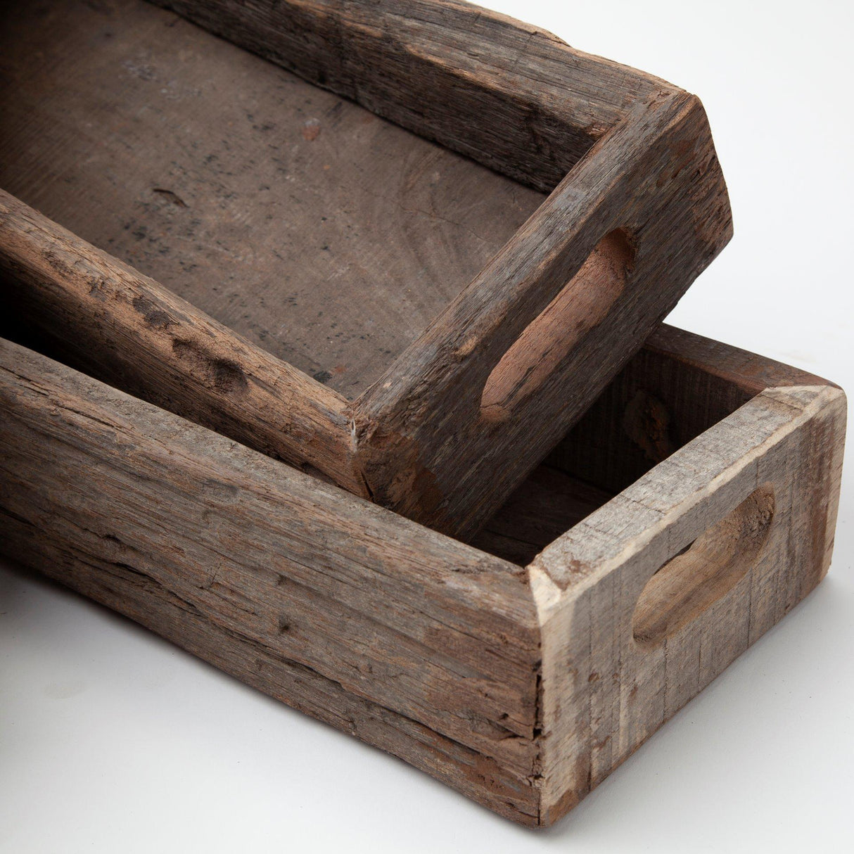 Mercana Vernon (Medium) 30L x 7W Brown Reclaimed Wood Tray
