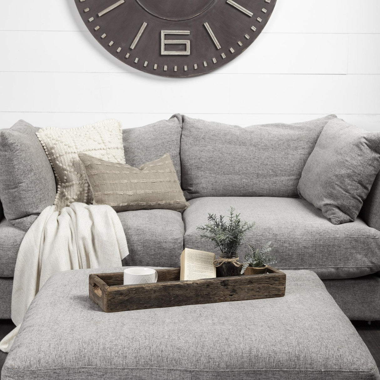 Mercana Vernon (Small) 24L x 7W Brown Reclaimed Wood Tray