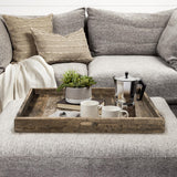 Mercana Carson (Large) 30L x 30W Brown Reclaimed Wood Tray
