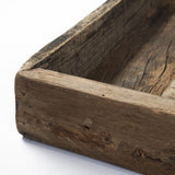 Mercana Carson (Large) 30L x 30W Brown Reclaimed Wood Tray