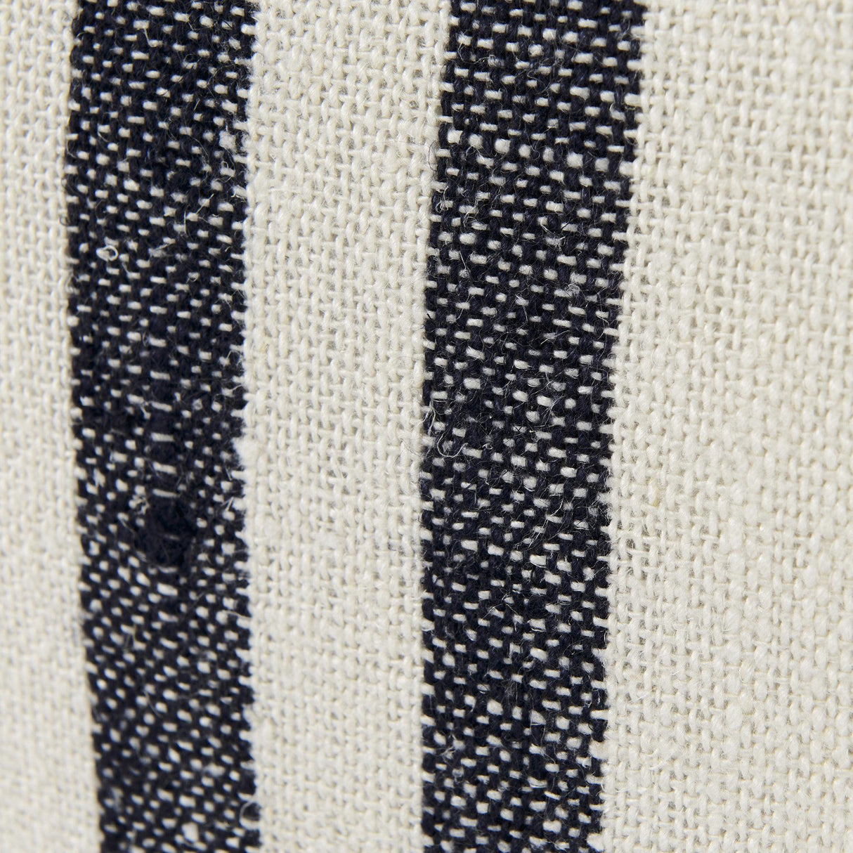 Mercana Sandra 18 x 18 Beige With Blue Stripes Decorative Pillow Cover