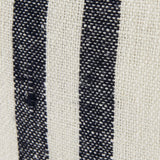 Mercana Sandra 18 x 18 Beige With Blue Stripes Decorative Pillow Cover