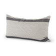 Mercana Nancy 14 x 26 Beige With Black Stripe Detail Decorative Pillow Cover