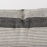 Mercana Nancy 14 x 26 Beige With Black Stripe Detail Decorative Pillow Cover