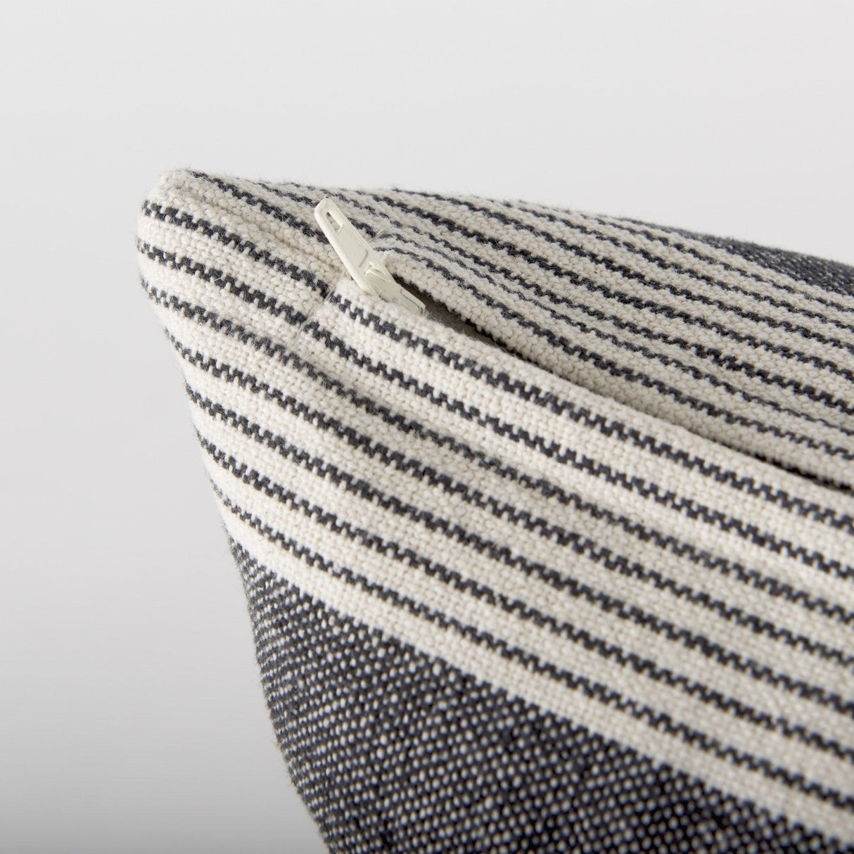 Mercana Nancy 14 x 26 Beige With Black Stripe Detail Decorative Pillow Cover