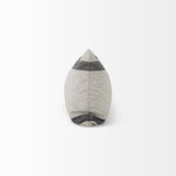 Mercana Nancy 14 x 26 Beige With Black Stripe Detail Decorative Pillow Cover