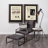 Mercana Sharon 20 x 20 Black With Stripes Decorative Pillow Cover