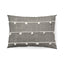 Mercana Linda 13 x 21 Navy And Cream With White Detail Decorative Pillow Cover