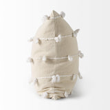 Mercana Erica 20 x 20 Cream With White Detail Decorative Pillow Cover