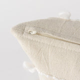 Mercana Erica 13 x 21 Cream With White Detail Decorative Pillow Cover