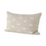 Mercana Lacey 13 x 21 Beige/White Decorative Pillow Cover