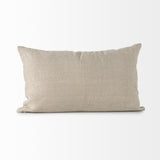 Mercana Lacey 13 x 21 Beige/White Decorative Pillow Cover