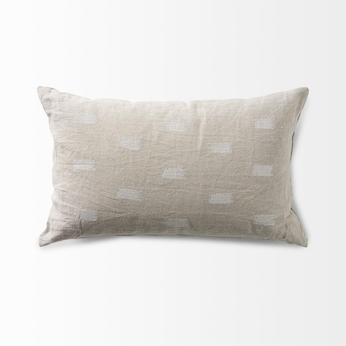 Mercana Lacey 13 x 21 Beige/White Decorative Pillow Cover