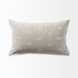 Mercana Lacey 13 x 21 Beige/White Decorative Pillow Cover