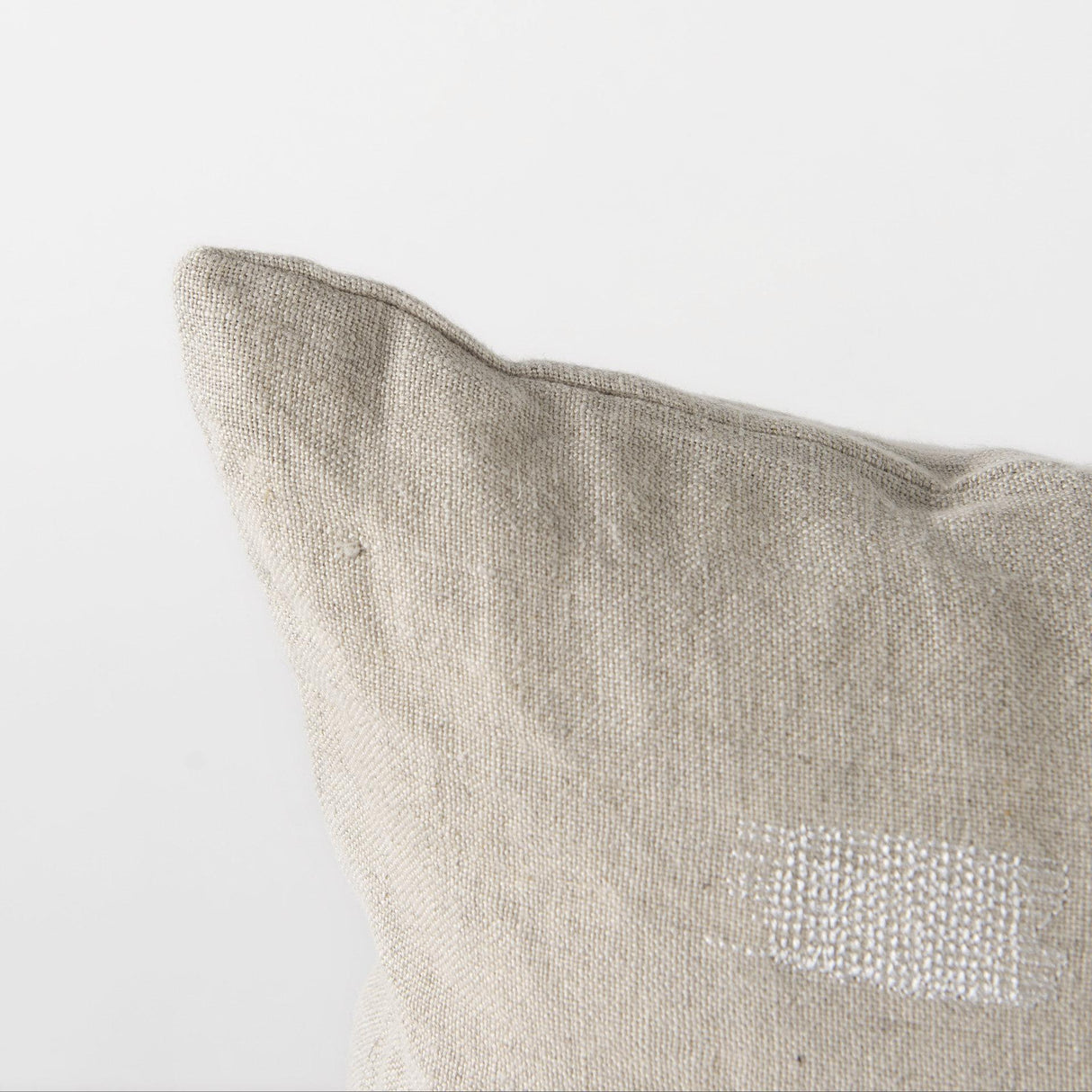 Mercana Lacey 13 x 21 Beige/White Decorative Pillow Cover