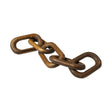 Mercana Alix 29L x 5W Brown Wooden Hand-Made 5 Link Chain