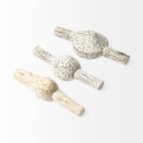 Mercana Oro (Set of 3) White Tribal Inspired Measuring Cups