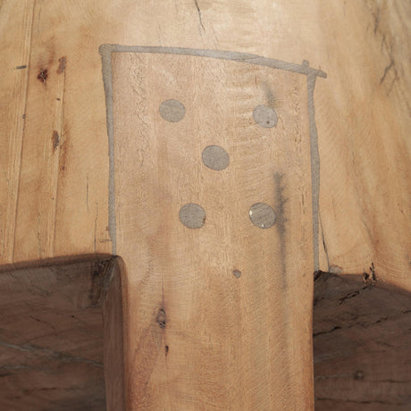 Mercana Asco 18"H Rustic Solid Reclaimed Wood Stool