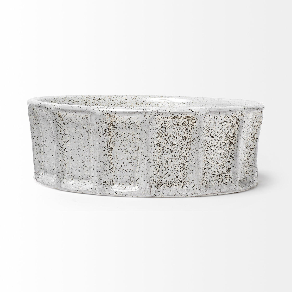 Mercana Silone (Small) 9L x 9W White Ceramic Bowl