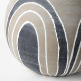 Mercana Cove Small Brown/White Ceramic Vase