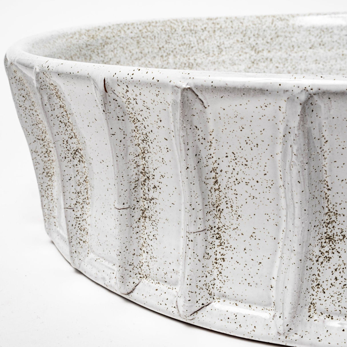 Mercana Silone (Large) 16L x 16W White Ceramic Bowl