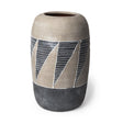 Mercana Cove Grey/Brown Ceramic Vase