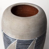 Mercana Cove Grey/Brown Ceramic Vase