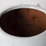 Mercana Julian Small Glossy White Ceramic Spoked Vase