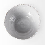 Mercana Larsen 13L x 13W White Ceramic Large Decorative Bowl
