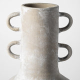 Mercana Sherry Rustic Brown Tall Neck Ceramic Vase