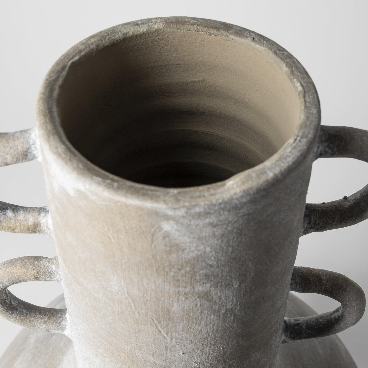 Mercana Sherry Rustic Brown Tall Neck Ceramic Vase