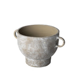 Mercana Deya Small Rustic Brown Ceramic Vase