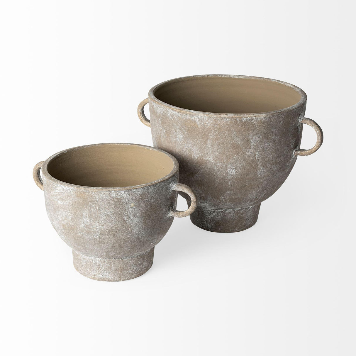 Mercana Deya Large Rustic Brown Ceramic Vase