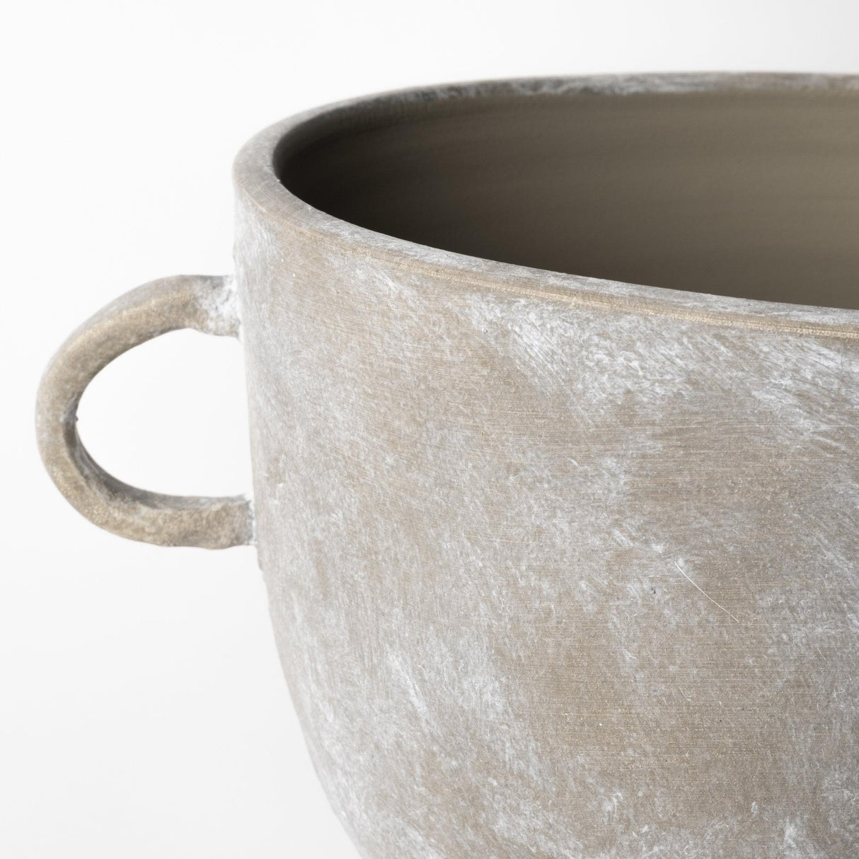 Mercana Deya Large Rustic Brown Ceramic Vase