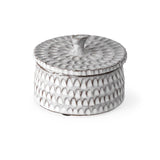 Mercana Azul (Small) 5L x 5W Gray Ceramic Detailed Decorative Box