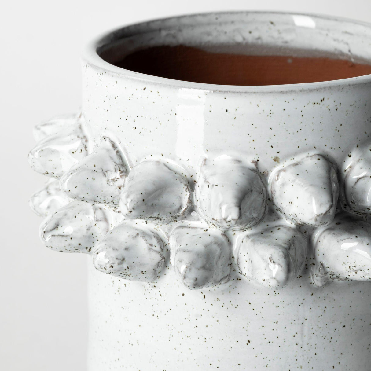Mercana Farmhampton Small Gray Spoked Ceramic Vase
