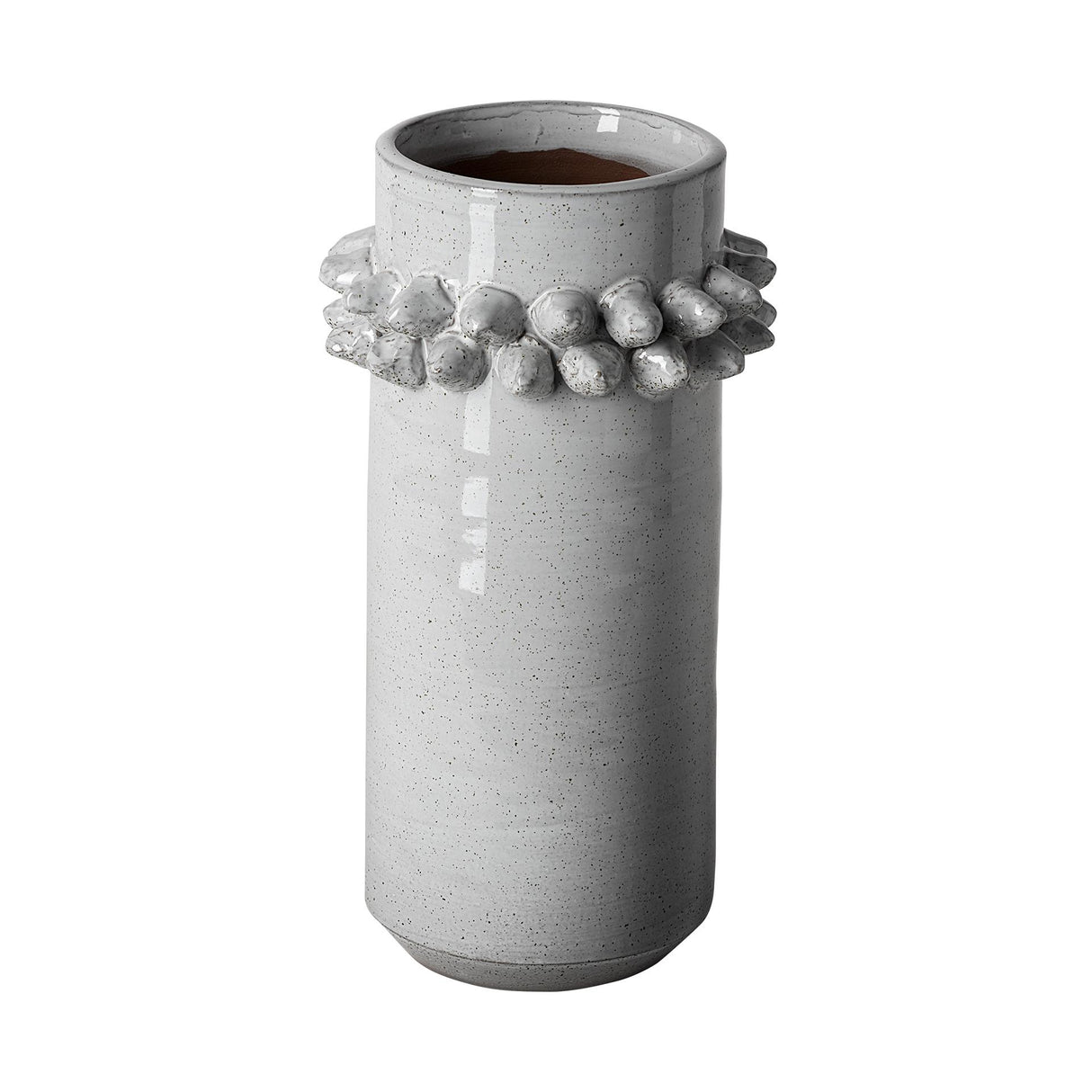 Mercana Farmhampton Large Gray Spoked Ceramic Vase