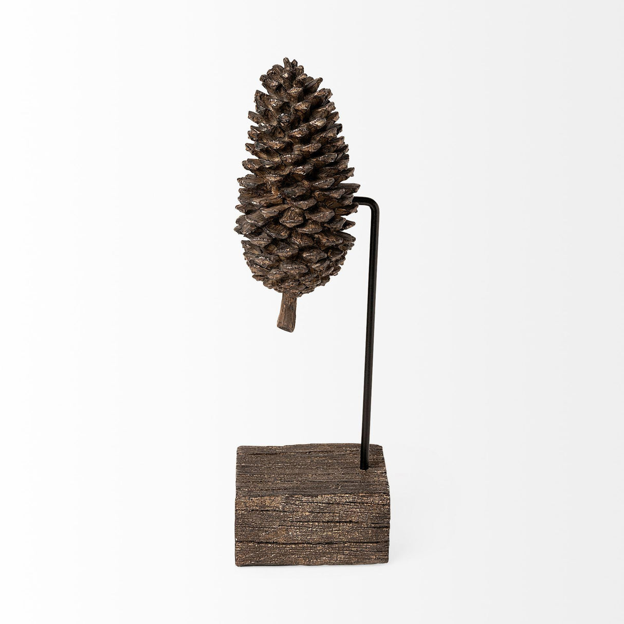 Mercana Pinterra (Small) 4L x 4W Brown Resin Pinecone Replica