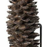Mercana Pinterra (Small) 4L x 4W Brown Resin Pinecone Replica